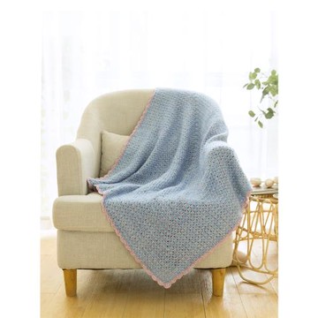 趣織社回字方格毯手工打發時間diy編織毯子鉤針毛線團自制材料包