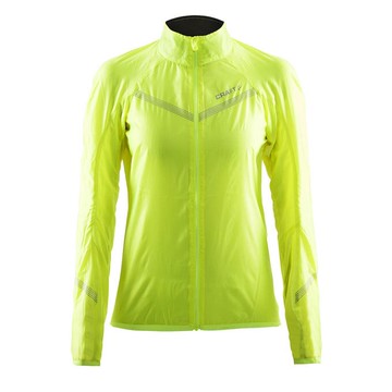 【速捷戶外】瑞典Craft 1903258 女超輕量防風防潑水外套(螢光黃), 跑步 單車 野跑 馬拉松 夜跑
