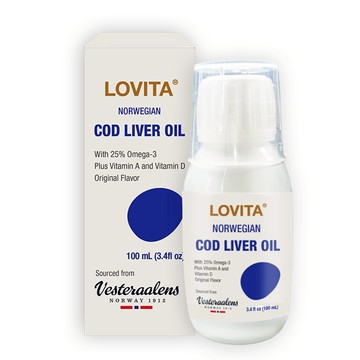 LOVITA愛維他 挪威液體鱈魚肝油(100ml) (DHA EPA Omega3 Vesteraalens)