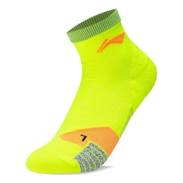 Li-Ning Logo Mid Cut Socks 'Neon Yellow'