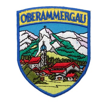 DIY刺繡徽章 時尚 臂章補丁 德國 上阿默高地標幟刺繡 徽章 貼布 刺繡貼 補衣服貼 臂章_廠商直送