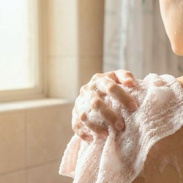 Abeichi | 天然植物染起泡沐浴巾BDT1（袋裝） 23x100cm 細緻親膚 (3件)