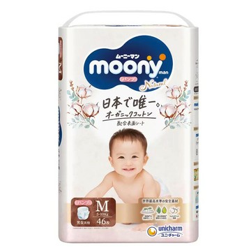 Natural Moony 日本頂級版紙尿褲 褲型 M號 - 138片