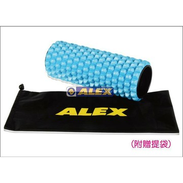 ALEX 運動滾筒  滾筒 瑜珈 瑜珈筒 多功能瑜珈滾筒 (附贈提袋) C-5601按摩滾輪【大自在運動休閒精品店】