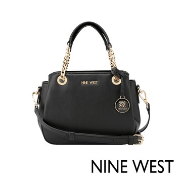 NINE WEST ANNADALE 造型綴飾手提/斜背包-黑色(114976)