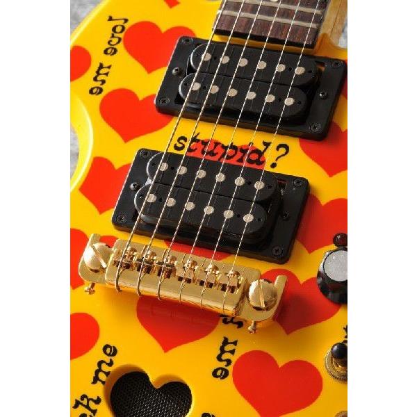 Fernandes   Burny MG Yellow Heart Jr. YH-Jr(X Japan hideモデル)(アンプ内臓ミニギター）イエローハート