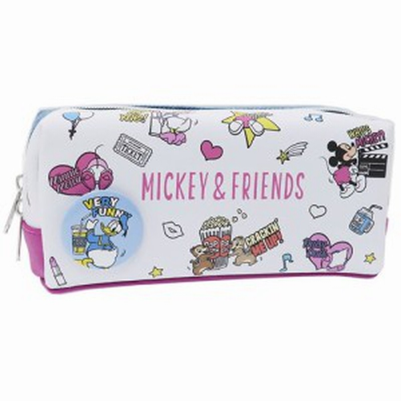 ミッキー フレンズ ペンポーチ Box ペンケース 缶バッジ付き ディズニー 新学期準備雑貨 キャラクター グッズ 通販 Lineポイント最大1 0 Get Lineショッピング