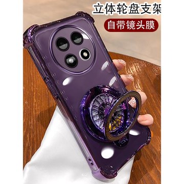 OPPOA5手機殼PKQ110旋轉陀螺支架A5PRO創意個性磁吸A5 pro鏡頭膜全包A5網紅女防摔硅膠PKP110外殼A5por保護套