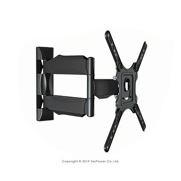 LED-08C 32-50吋液晶電視旋臂壁掛架/電視與牆面距離5.5-49.9cm/俯仰往上5°往下8°/左右旋轉160