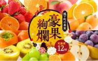 [№5341-0619]フルーツ 定期便 城下町の果実12回定期便 「豪果絢爛」（数量限定品）旬のお届け 果物 果物類 シャインマスカット 桃 キウイ ぶどう みかん 旬 詰め合わせ