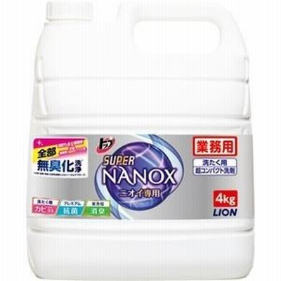 ds-2292903 ライオン トップ スーパーNANOXニオイ専用 業務用 4kg 1本 (ds2292903)