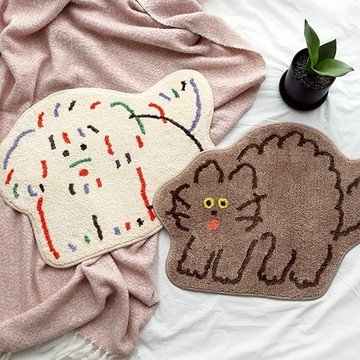 Romane Brunch Brother 早午餐兄弟 獅子狗貓咪 臥室地墊 腳踏墊