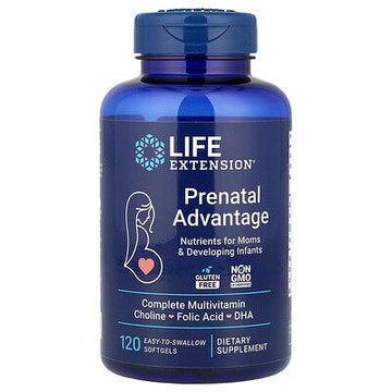 Life Extension, Prenatal Advantage，120 粒易吞嚥軟凝膠