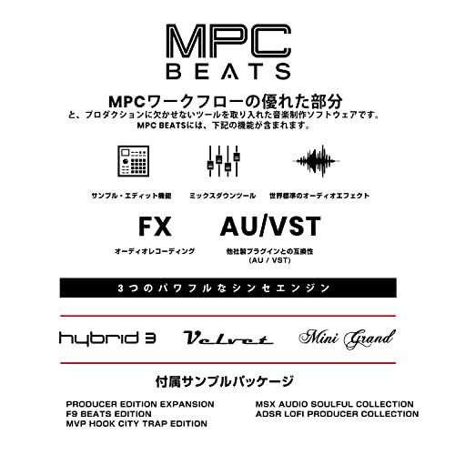 Akai Pro MIDIキーボードコントローラー ミニ25鍵USB ベロシティ対応8ドラムパッド 音楽制作ソフト MPK mini mk3