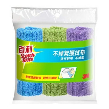3M 百利 不掉絮 擦拭布 抹布 30x30cm（3條 /包）20包 /組