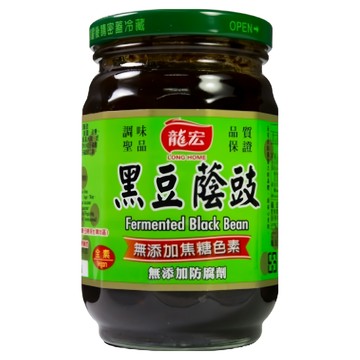 龍宏 黑豆蔭豉，無添加焦糖色素 無添加防腐劑  400g  1罐