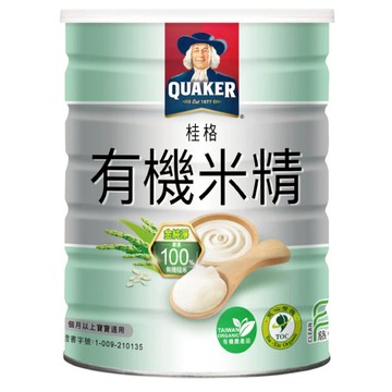 QUAKER 桂格 有機米精 4個月以上適用  300g  1罐