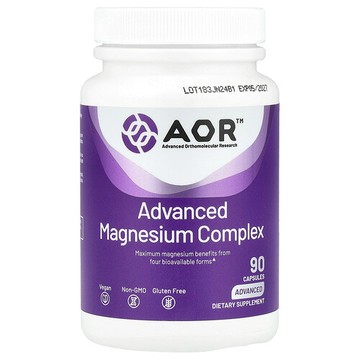 Advanced Orthomolecular Research AOR, 改進鎂複合劑，90 粒素食膠囊