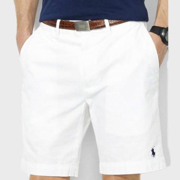 (免運)美國保羅polo短褲男商務工裝五分中褲白色沙灘高爾夫運動休閑西褲