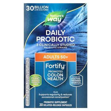 Nature's Way, Fortify®，50 歲以上成年人日常益生菌，300 億 CFU，30 粒緩釋膠囊