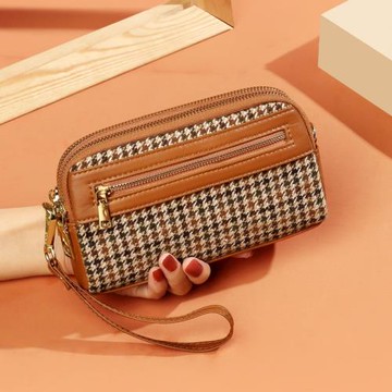 帆布時尚高級感大容量女式手拿包