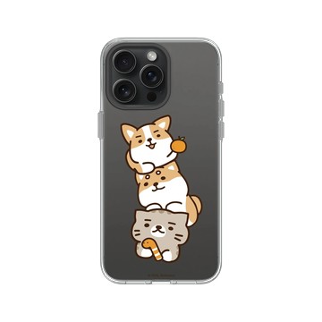 iPhone 15 Pro Max Clear 透明 - 柴語錄 Shiba Says - 超不穩的疊疊樂