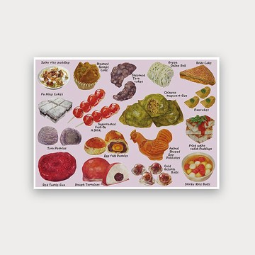 我愛台灣明信片--台灣點心2 Taiwanese Snacks 2