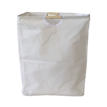 OAK&FIR 折疊手提布藝髒衣收納筐 白色,30*30*40cm