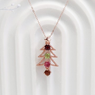 祈願樹 碧璽項鍊