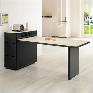 5.3尺岩板伸縮島台桌 中島桌 餐櫃 餐桌 吧檯桌 餐廚桌 【163A41002】Leader傢居館163-817