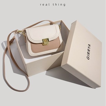 免運🎀韓系正品質感百搭小方包女小眾設計感單肩包時尚百搭斜挎包真皮質感韓國包包 軟皮側背包 肩背包 斜背包 小包包 托特包