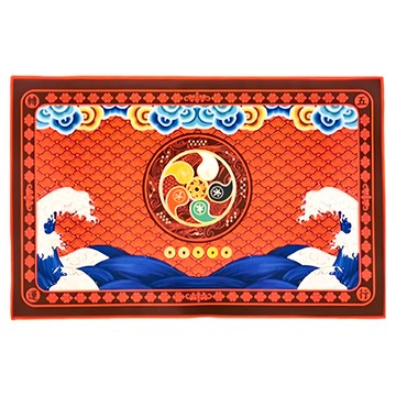 財神小舖 五行轉運 開運地墊 48x78cm 聚酯纖維 PVC防滑底  紅色  1條