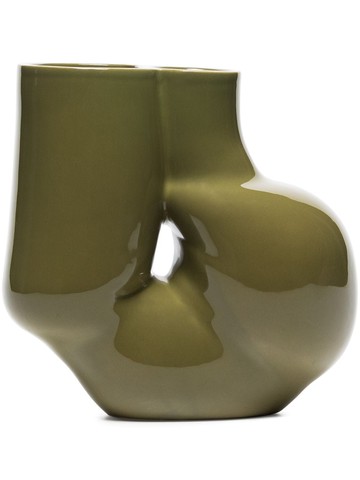 HAY - W&S Chubby ceramic vase (20cm) - unisex - ceramic - One Size - Green