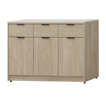 文創集 畢克4尺雲紋石面低餐櫃-121x40x83cm免組