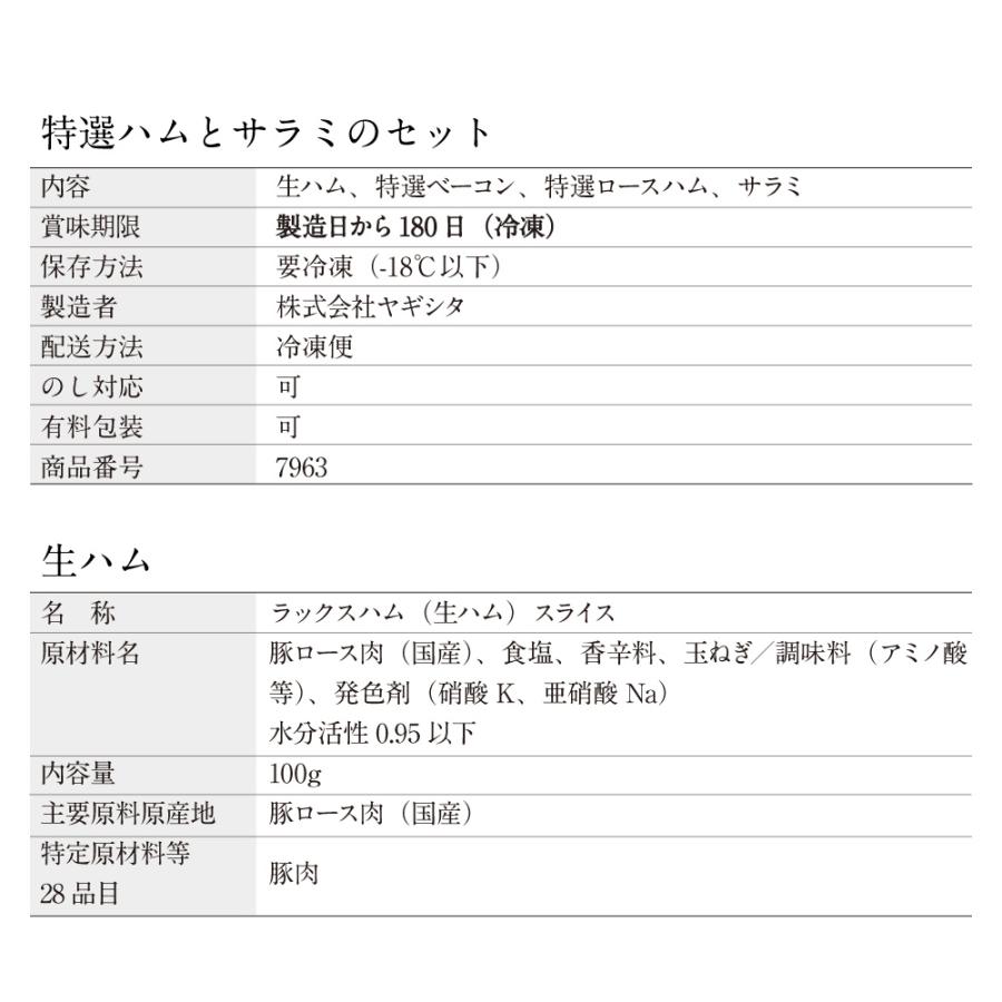 「2023冬の贈り物」特選ハムとサラミのセット