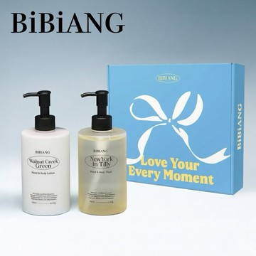 BOYNEXTDOOR 代言🖤【BiBiANG】身體香氛保養禮盒｜含沐浴露 320ml+身體乳 320ml 2 入