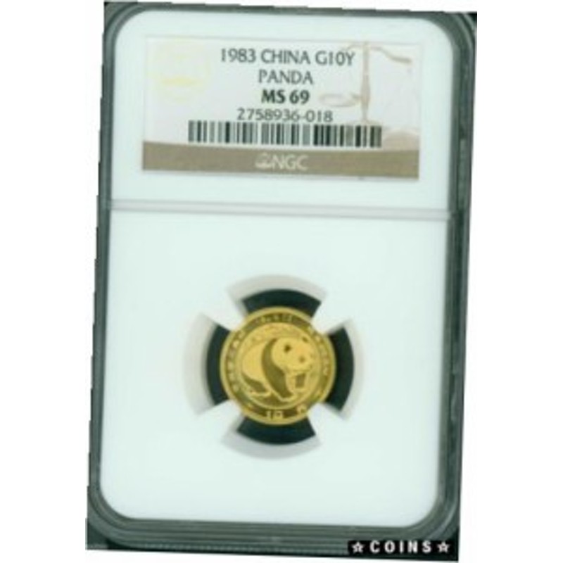 アンティークコイン 1983 GOLD CHINESE PANDA 1/10 OZ. 10Y G10Y NGC