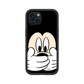 iPhone 15 Mod NX 黑 - 迪士尼-米奇 Mickey - 米奇摀嘴