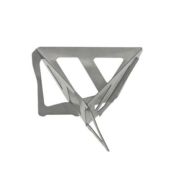 咖啡滴漏架戶外野營便攜不銹鋼折疊漏斗過濾杯咖啡渣過濾器組合片