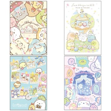 角落生物-小夥伴 空白筆記本H 32K-甜點/小鳥/相片/怪獸