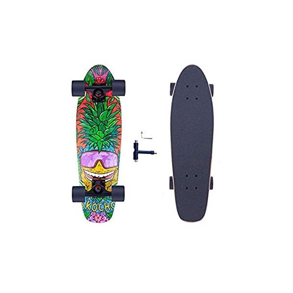 SKOCHO Mini Cruiser-Skateboards for Kids-Teens Adults-Beginners -Comple 通販  LINEポイント最大GET | LINEショッピング