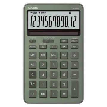CASIO 卡西歐 12位數計算機 JW-200DQ-GN  森林綠  1個