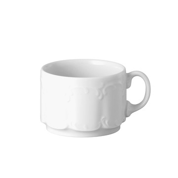 Rosenthal 德國MONBI羽毛紋咖啡杯-白-180ml