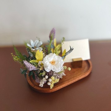 永生花名片座 清新優雅款 開幕花禮