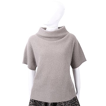 FABIANA FILIPPI 馬海毛直紋編織灰棕色美麗諾羊毛衫