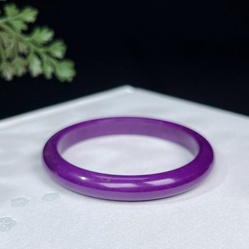 優質夢幻紫雲母手鐲52MM 紫色浪漫情人石手環 色澤濃郁優雅