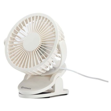 AIRMATE 艾美特 USB桌/夾兩用風扇  UD201  米白色