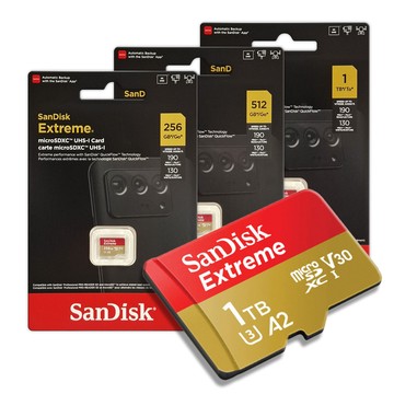 SanDisk Extreme 1TB 512G 256G A2 V3 U3 microSDXC 高速 記憶卡 廠商直送