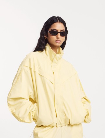 Saffron Shell Jacket in Butter Milk - TENCEL Ninety Percent