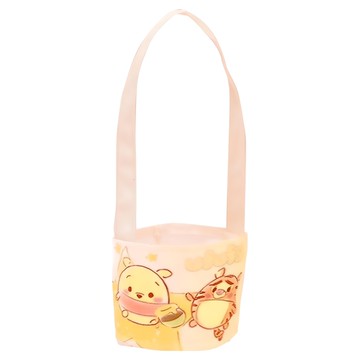 Disney 迪士尼 Ufufy 手提防水飲料杯套 CA919C-5  維尼跳跳虎 米色  1個